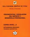 ORGANIZACIÓN/LEGISLACIÓN DEL DEPORTE Y DESARROLLO PROFESIONAL NIVEL-2