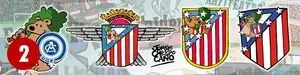 ESCUDOS ATLÉTICOS. MARCAPÁGINAS